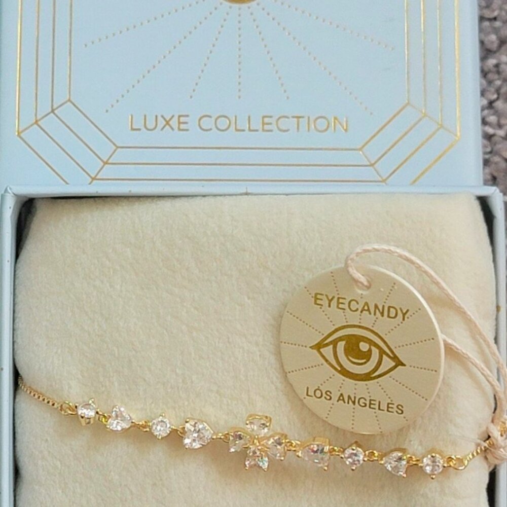 EyeCandy Gold Tone Bracelet